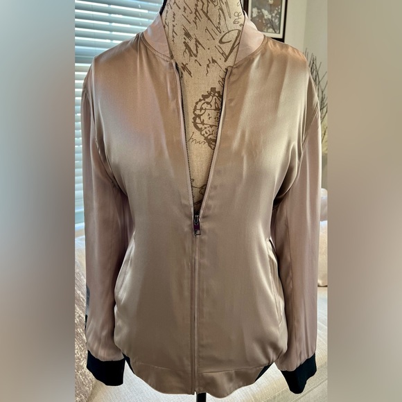 All Saints Jackets & Blazers - NWT All Saints Light Dusty Rose Size 8 Italian 100% Silk